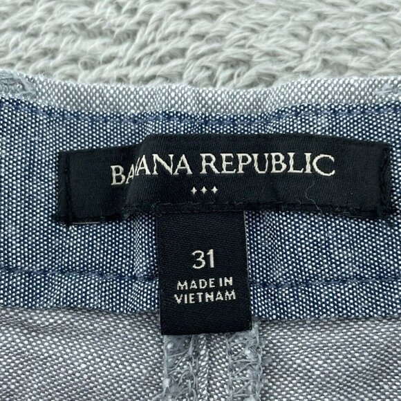 Banana Republic Mens Gray Linen/Cotton Blend Shorts Size 31 0804 - Picture 3 of 9